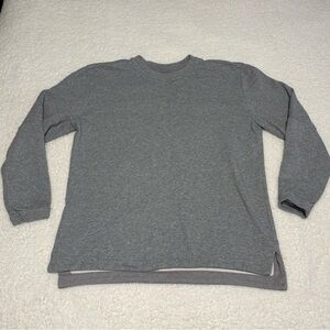 BYLT Men Gray Active Fleece Core Crewneck Sweatshirt